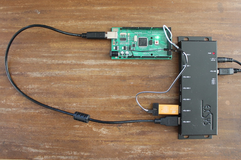 sduino MB 208 with demo running